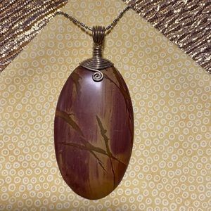 *NBW* Picture Stone Jasper pendant